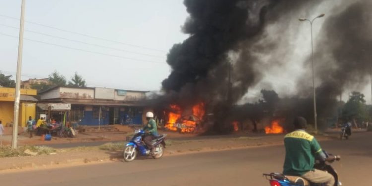 Incendie à Natitingou : Plusieurs dégâts matériels enregistrés