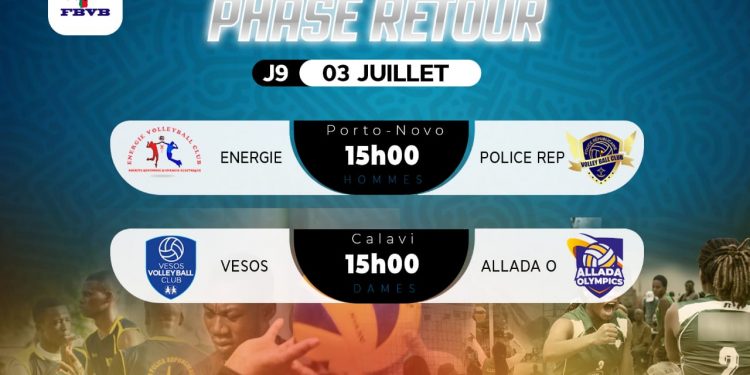 Manche retour du championnat pro de volleyball : Energie accueille Police républicaine Vbc