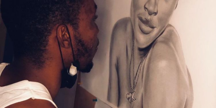 L'une des oeuvres de l'artiste Kenneth Agbahoungba