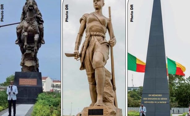 La statue du monument e prend - Cotonou Aéroport