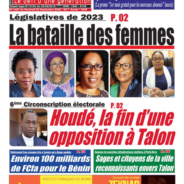 Le Matinal du 23 septembre 2022