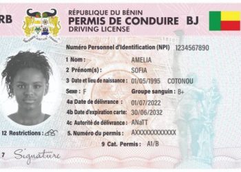 Un nouveau format du permis de conduire en République du Bénin