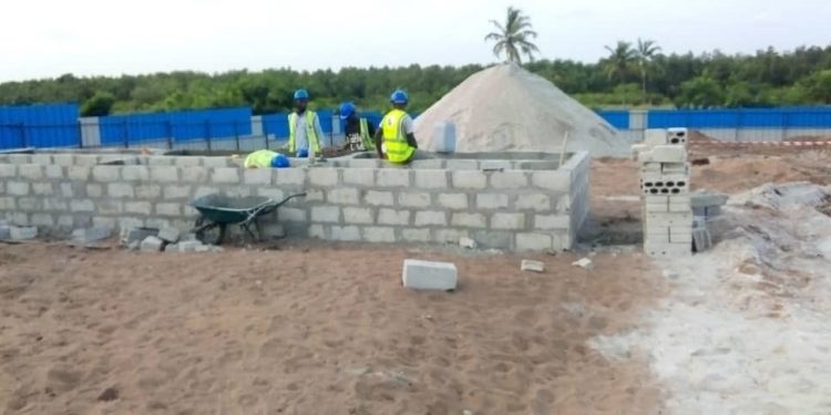 Organisation du 50ème mondial de Pétanque au Bénin : Le site de construction du boulodrome viabilisé