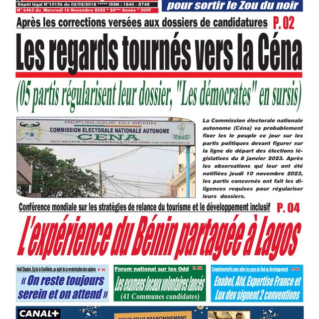 Le Matinal du 16 novembre 2022