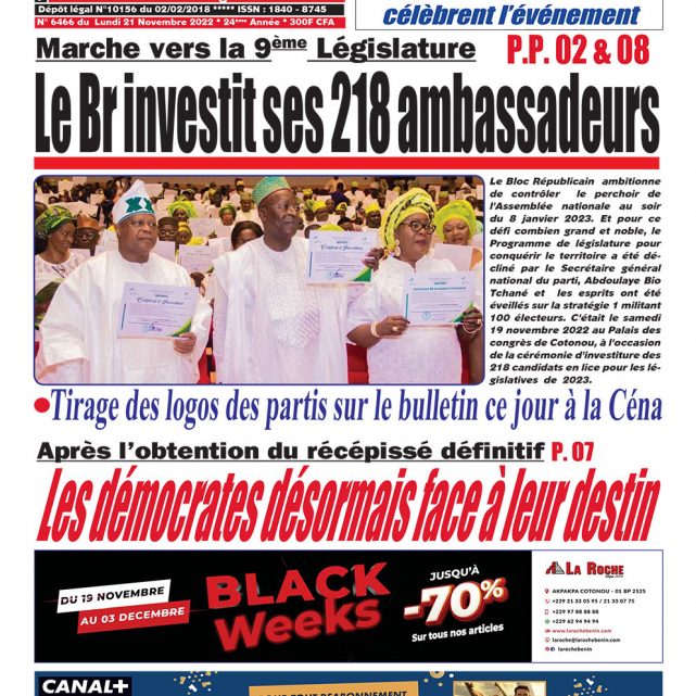 Le Matinal du 21 novembre 2022