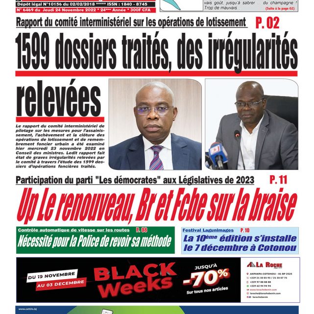 Le Matinal du 24 novembre 2022