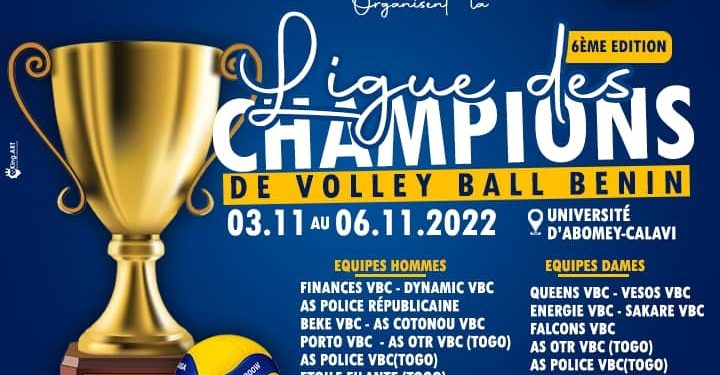 « Ligue des Champions » de Volley-ball du Bénin : Du 3 au 6 novembre pour l’acte 6