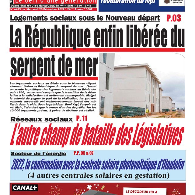 Le Matinal du 28 décembre 2022