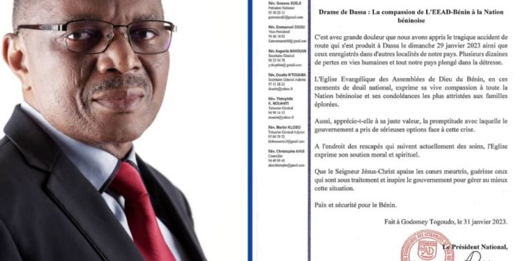 Accidents mortels à Dassa et ailleurs: Le «soutien moral et spirituel» de l&rsquo;Eead du Bénin aux familles éplorées