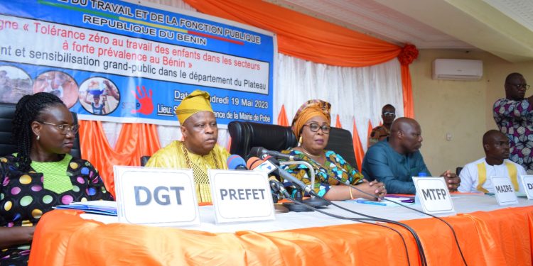 Campagne « Tolérance zéro au travail des enfants dans les secteurs à forte prévalence du Bénin » : Cap sur le département du Plateau
