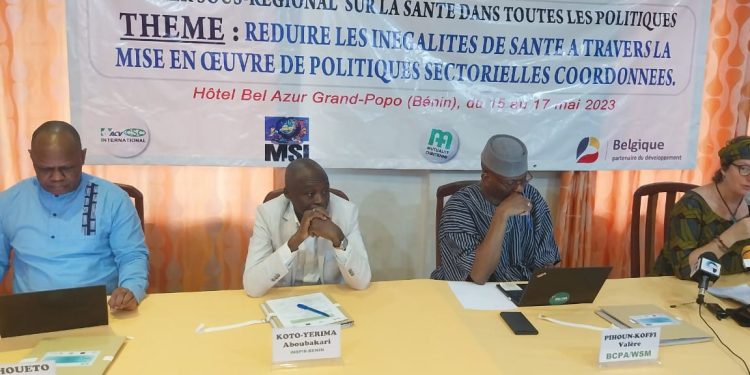 Concertation autour de la santé dans toutes les politiques :  »We social movements » réunit les acteurs à Grand-Popo