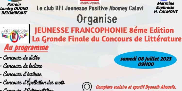 8ème édition du Concours jeunesse francophonie : La finale aura lieu demain à Abomey-Calavi