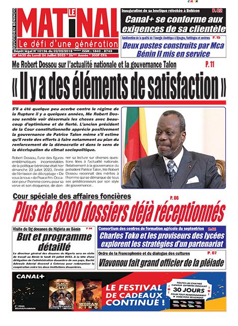 Le Matinal du 24 juillet 2023