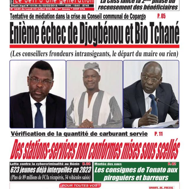 Le Matinal du 3 juillet 2023