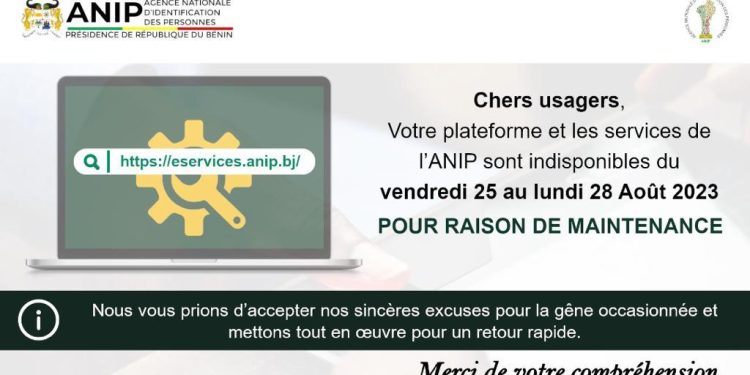 Bénin: Plateforme et services de l&rsquo;Anip indisponibles à compter de ce vendredi
