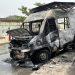 Cotonou : Une fourgonnette prend feu en pleine circulation au carrefour Pk3