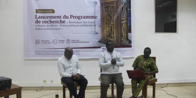 Table ronde sur la « Restitution des biens culturels du Bénin’’ : « Entre politiques publiques et enjeux patrimoniaux »