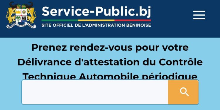 Au Bénin, la visite technique des véhicules sa fait désormais en ligne sur rendez-vous et après paiement du coût de la prestation et la régularisation de la Tvm.