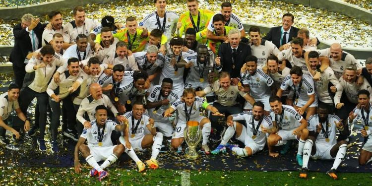 Football : Le Real Madrid remporte pour la 6ème fois la Supercoupe d’Europe