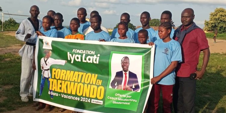 Sport et loisirs saint en période de vacances : Moudachirou Gbadamassi initie les jeunes de Tchaourou au taekwondo