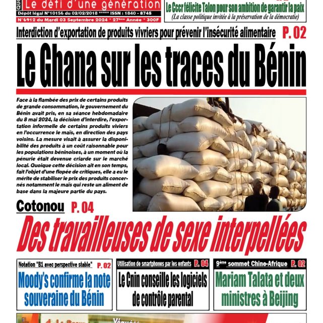 Le Matinal du 3 septembre 2024