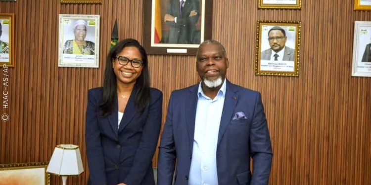 Bénin : La Dg de A+Bénin chez le président de la Haac