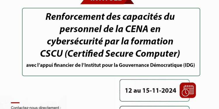 Commission électorale nationale autonome : Les capacités du personnel renforcées en cybersécurité