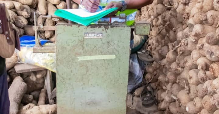 Marché de vente d&rsquo;ignames à Cotonou : Saisie d&rsquo;instruments de mesures non conformes