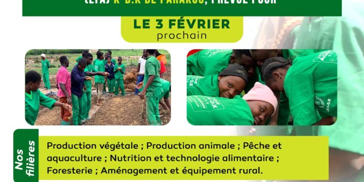 Lycée technique agricole K-D.K de Parakou : La rentrée académique fixée au 3 février prochain
