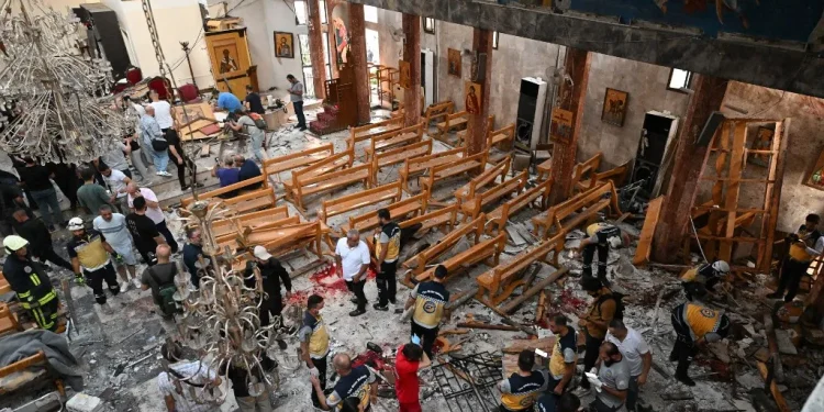 Syrie : 23 morts dans un attentat suicide contre une église