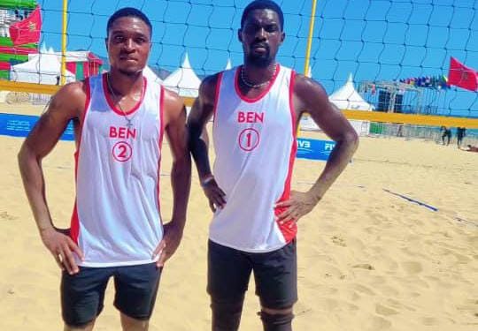 Championnat d’Afrique de Beach-volley 2025 : Début contrasté pour le Bénin au Maroc