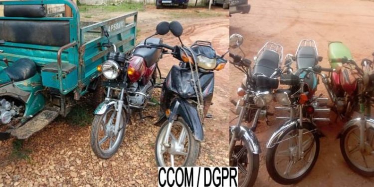 Bénin : 03 individus arrêtés pour vol et de recel de motos volées à Ouèdèmè