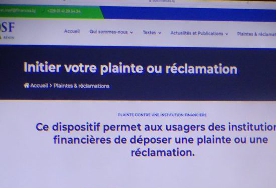 Bénin : Un nouveau dispositif numérique pour recueillir les plaintes liées aux services financiers