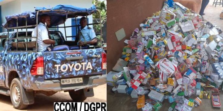 Ifangni : Saisie d’un véhicule transportant 29 kg de médicaments contrefaits