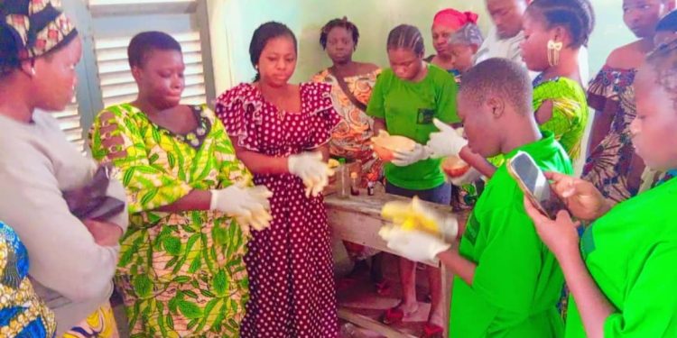 Autonomisation durable des femmes dans la Commune de Savè : Cyriaque Edon soutient une formation à la savonnerie artisanale