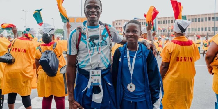 Athlétisme béninois : Ruffine Sonon, un talent brut, façonné par Akim Balogoun