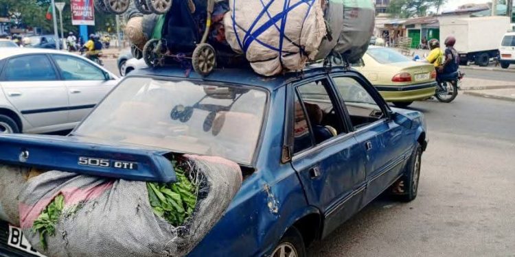 Contrôle des chargements hors gabarit dans des départements du Bénin : Plusieurs véhicules interceptés