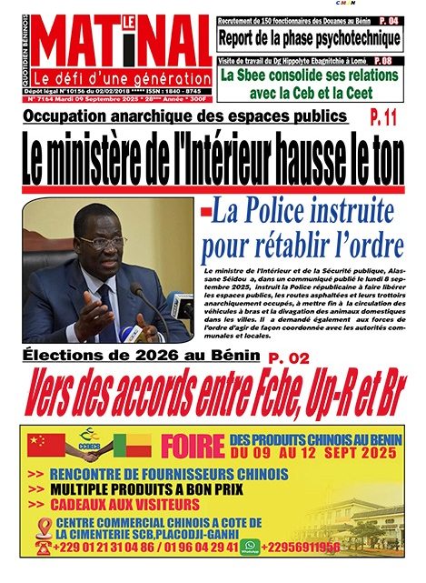 Le Matinal du 9 septembre 2025
