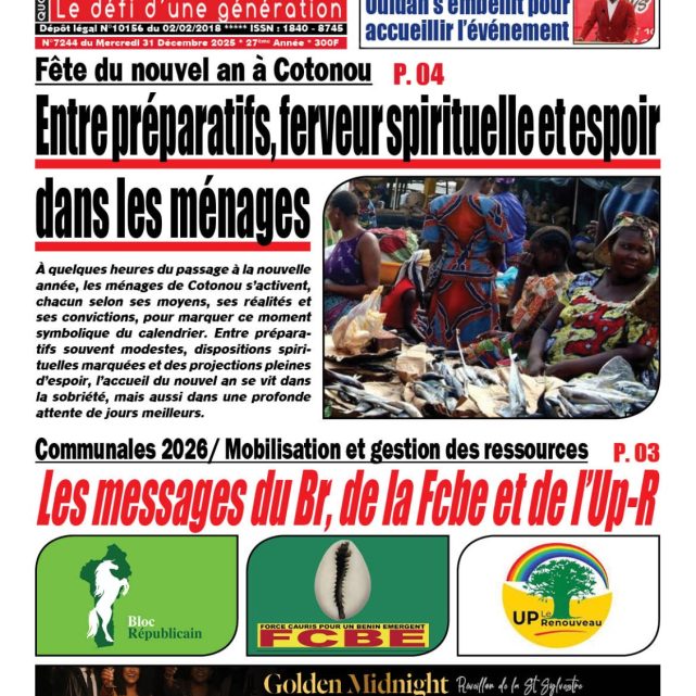 Le Matinal du 31 décembre 2025
