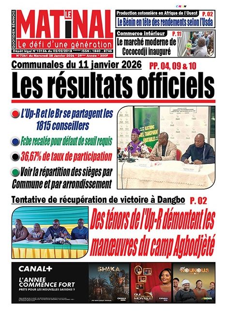 Le Matinal du 28 janvier 2026