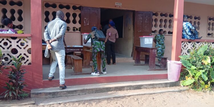 Présidentielle du dimanche 12 avril 2026:  le calme règne dans les bureaux de vote à Abomey-Calavi