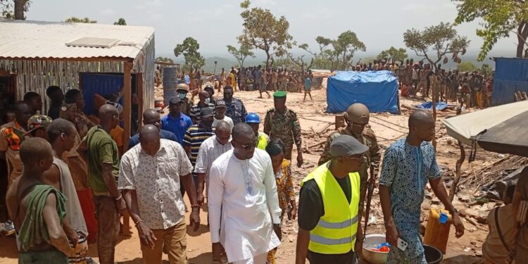 Effondrement d’une galerie d’orpaillage à Koussigou Montagne : Une mission officielle pour évaluer l’ampleur du drame