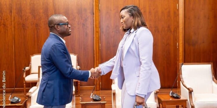 Premières audiences de la présidence 2026-2033 au Bénin : Romuald Wadagni échange avec Fatim Cissé