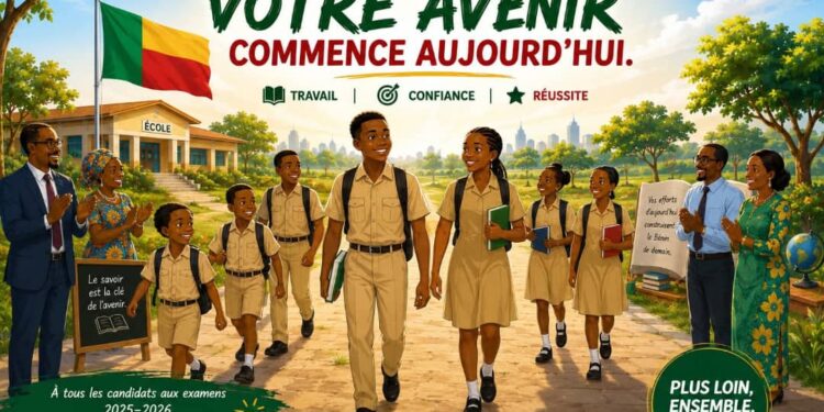 Examens nationaux 2026 : Romuald Wadagni encourage les candidats et leur souhaite plein succès