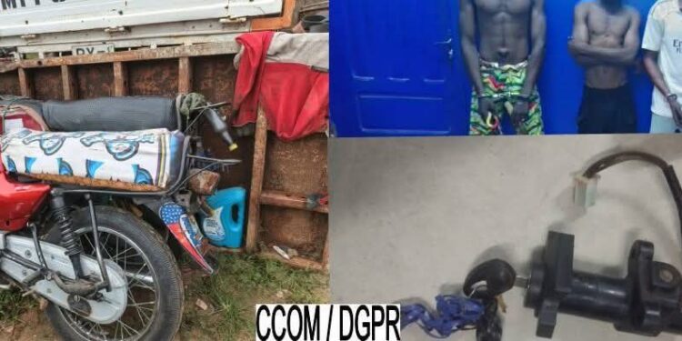 Tchaourou : Trois présumés voleurs arrêtés