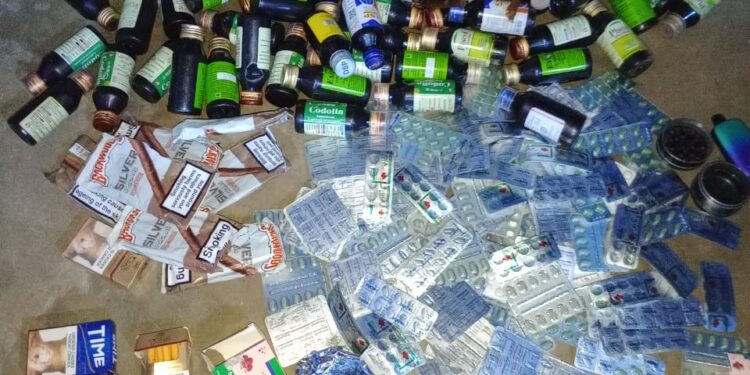 Démantèlement de guettos à Pk 10/Sèmè-Podji par le commissariat d’Ekpè : 14 personnes interpellées et une importante quantité de produits psychotropes saisis