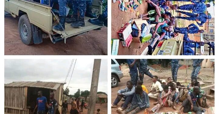 Commune de Djougou : 03 ghettos démantelés par la Police