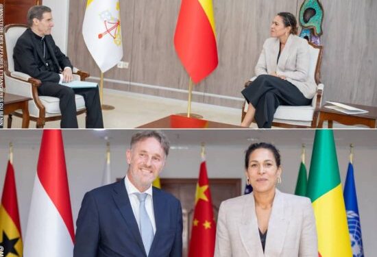 Bénin : Corinne Brunet reçoit le Nonce apostolique et l’Ambassadeur des Pays-Bas