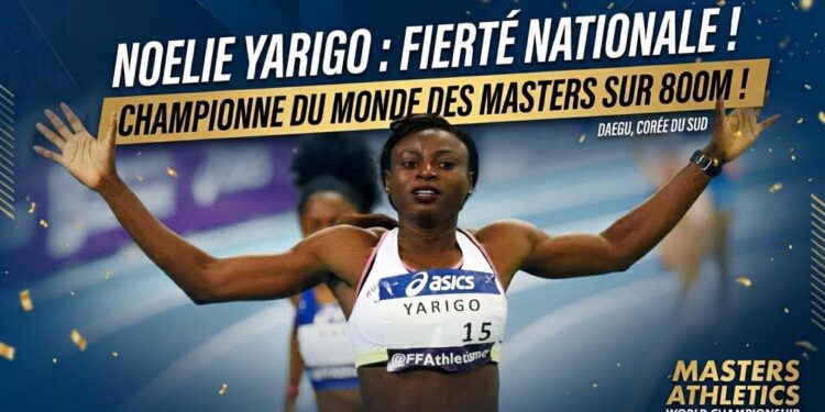 Mondiaux Masters d’athlétisme « Daegu 2026 » : Noélie Yarigo sacrée championne sur 800m