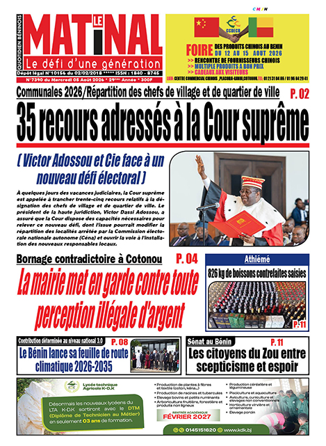 Le Matinal du 5 août 2026